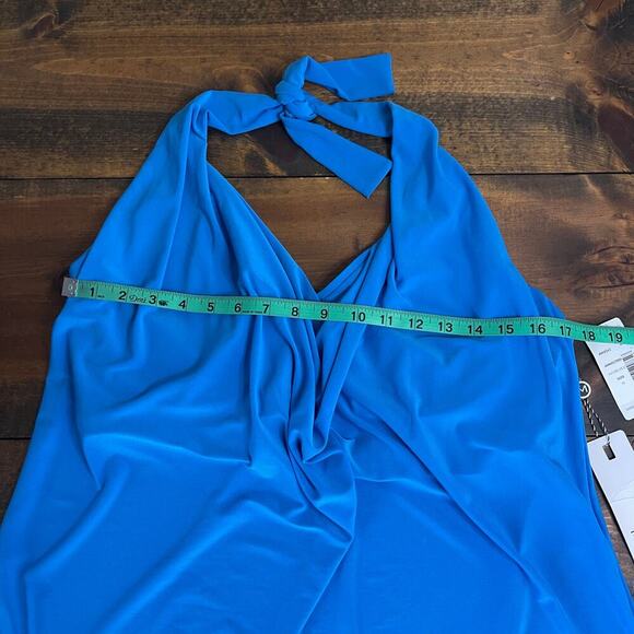 Magicsuit AZURE Blue Sophie Underwire Halter Top Tie Tankini Top Plus Size US 16 - Picture 11 of 12